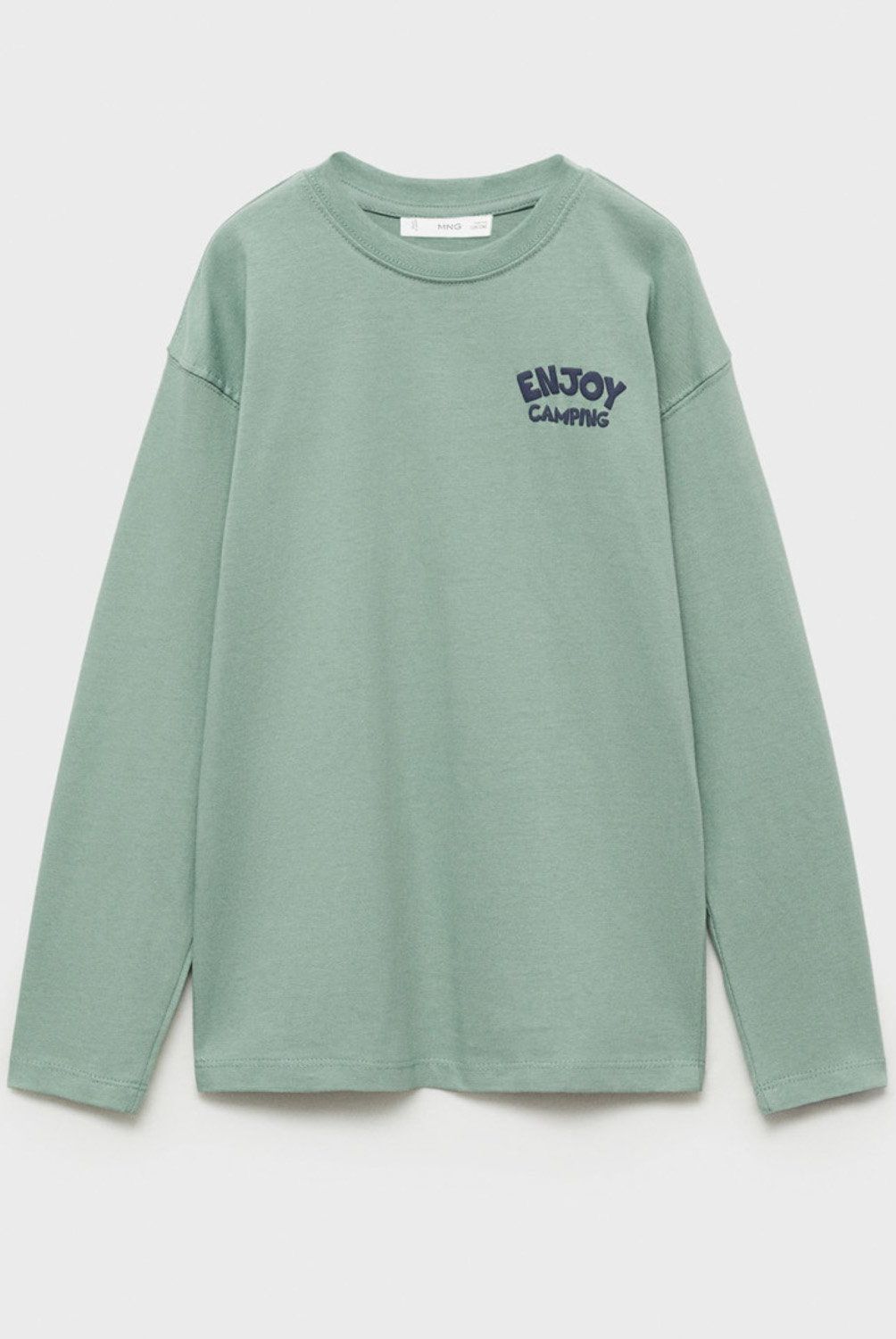 MANGO KIDS - Polera Manga Larga Estampada Niño Mango Kids