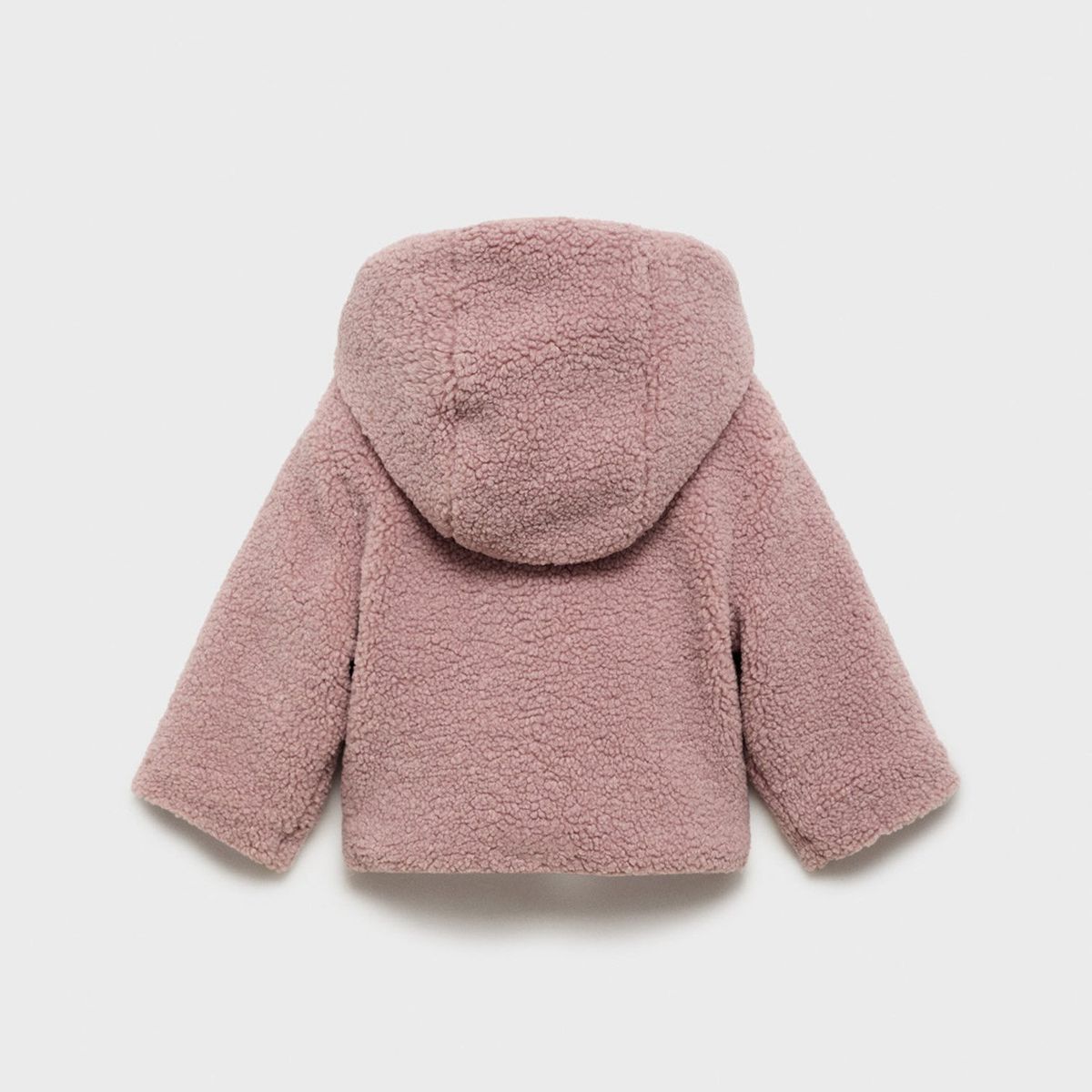 MANGO KIDS - Abrigo Borreguito Capucha Unisex Bebé Mango Kids