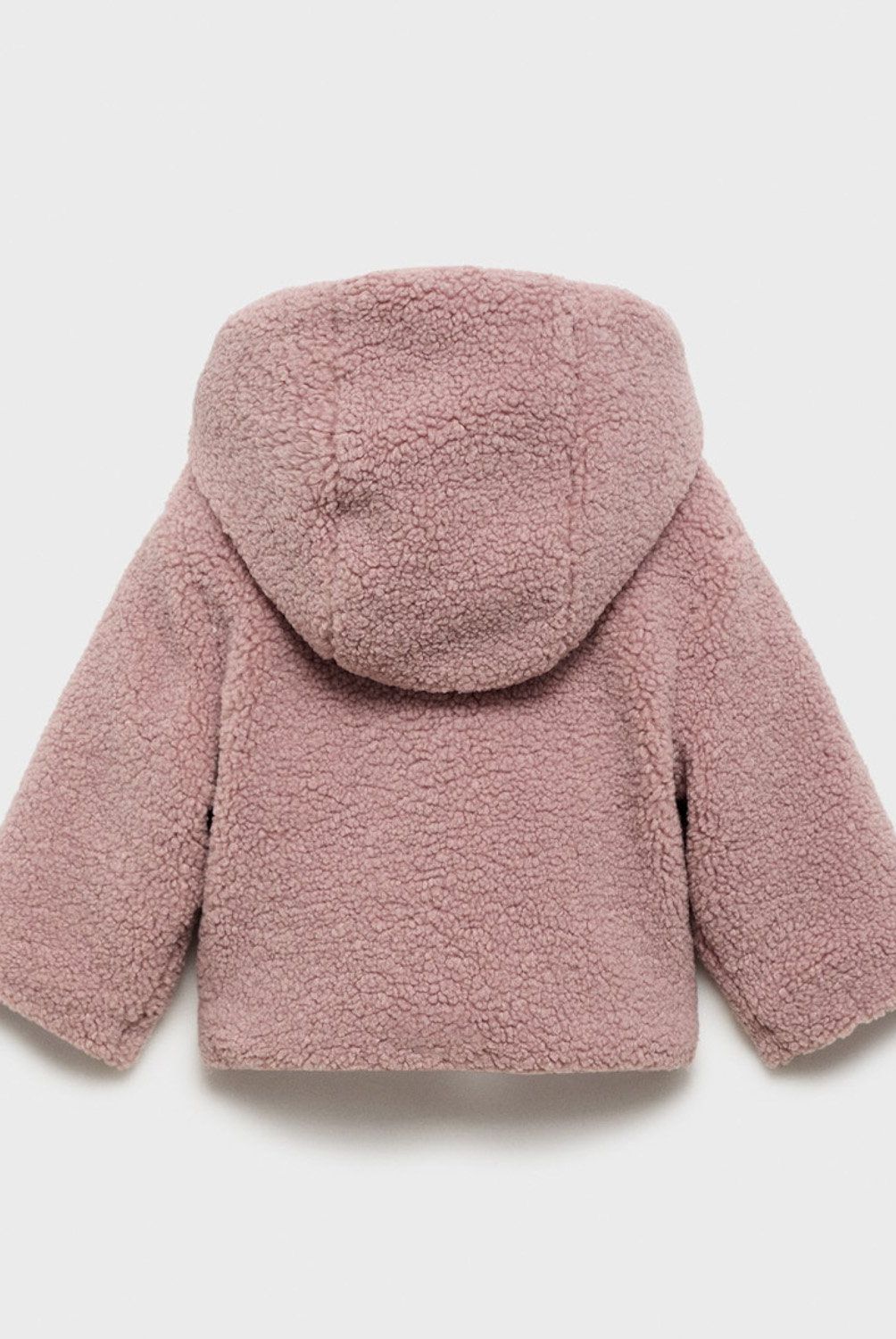 MANGO KIDS - Abrigo Borreguito Capucha Unisex Bebé Mango Kids