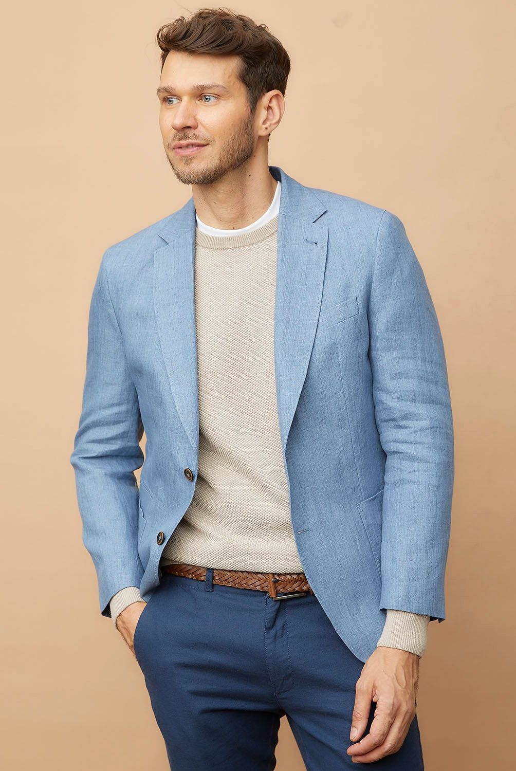 LA MARTINA - Vestón Regular Fit Lino Hombre La Martina
