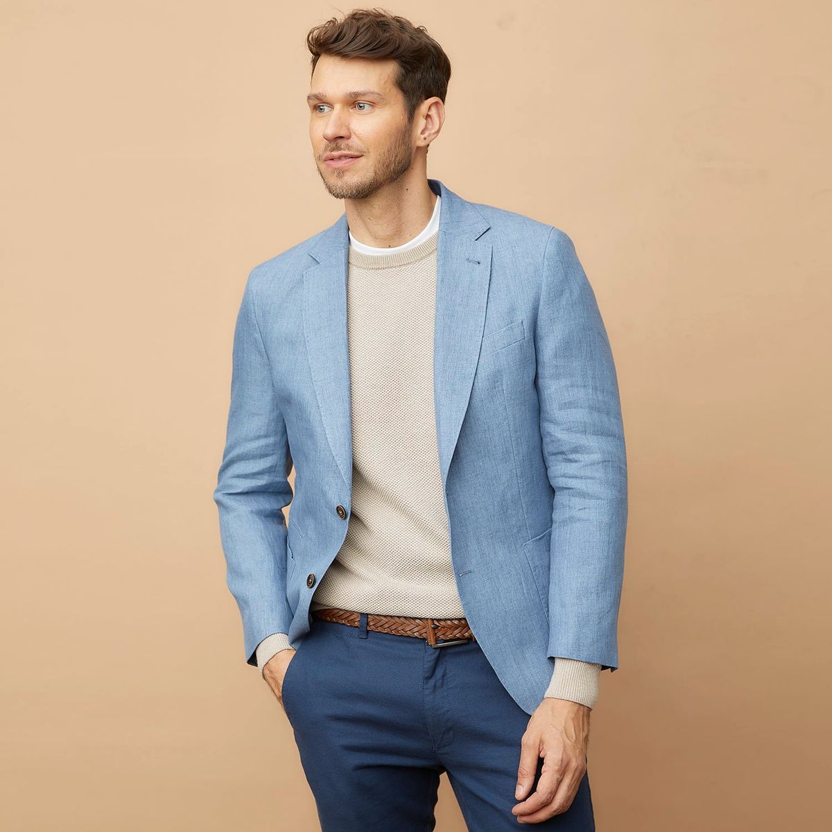 LA MARTINA - Vestón Regular Fit Lino Hombre La Martina