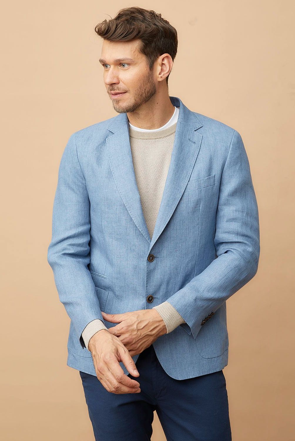 LA MARTINA - Vestón Regular Fit Lino Hombre La Martina