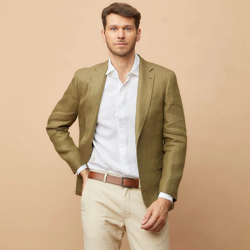 LA MARTINA - Vestón Regular Fit Lino Hombre La Martina
