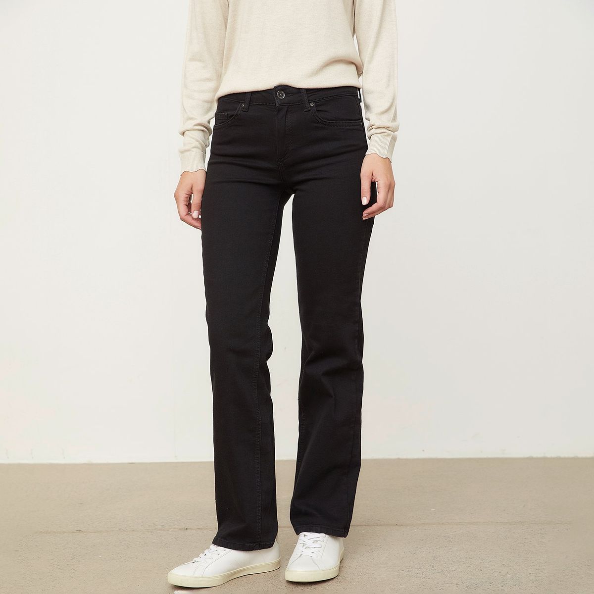 ONLY - Jeans Straight Tiro Medio Mujer Only