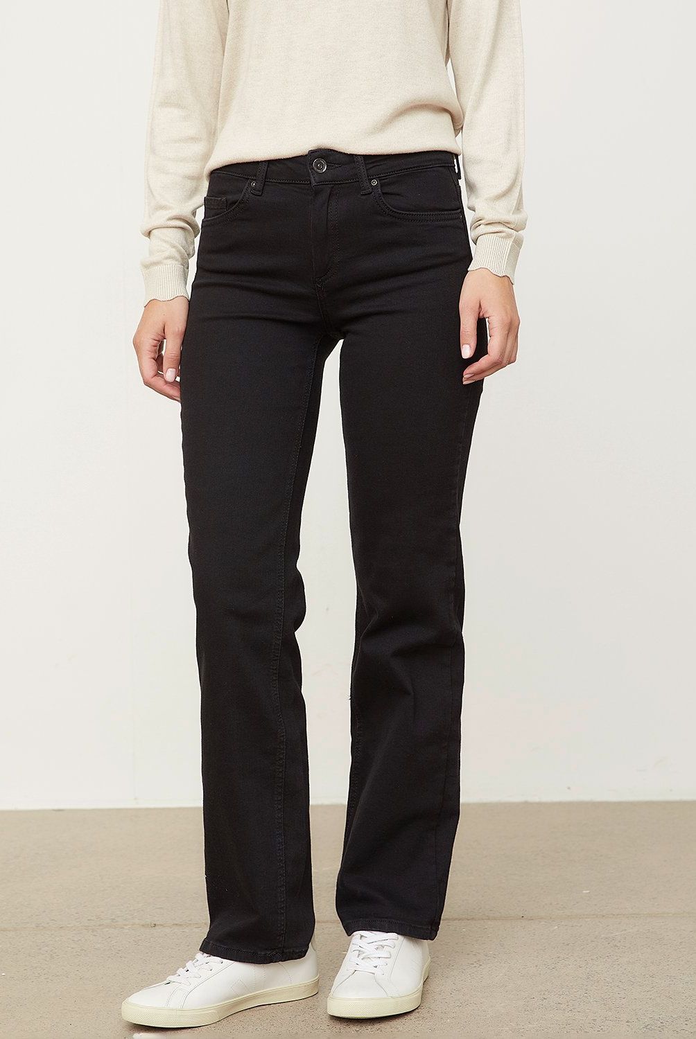 ONLY - Jeans Straight Tiro Medio Mujer Only