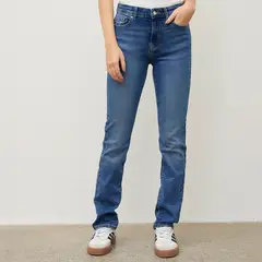 ONLY - Jeans Slim Fit Tiro Medio Mujer