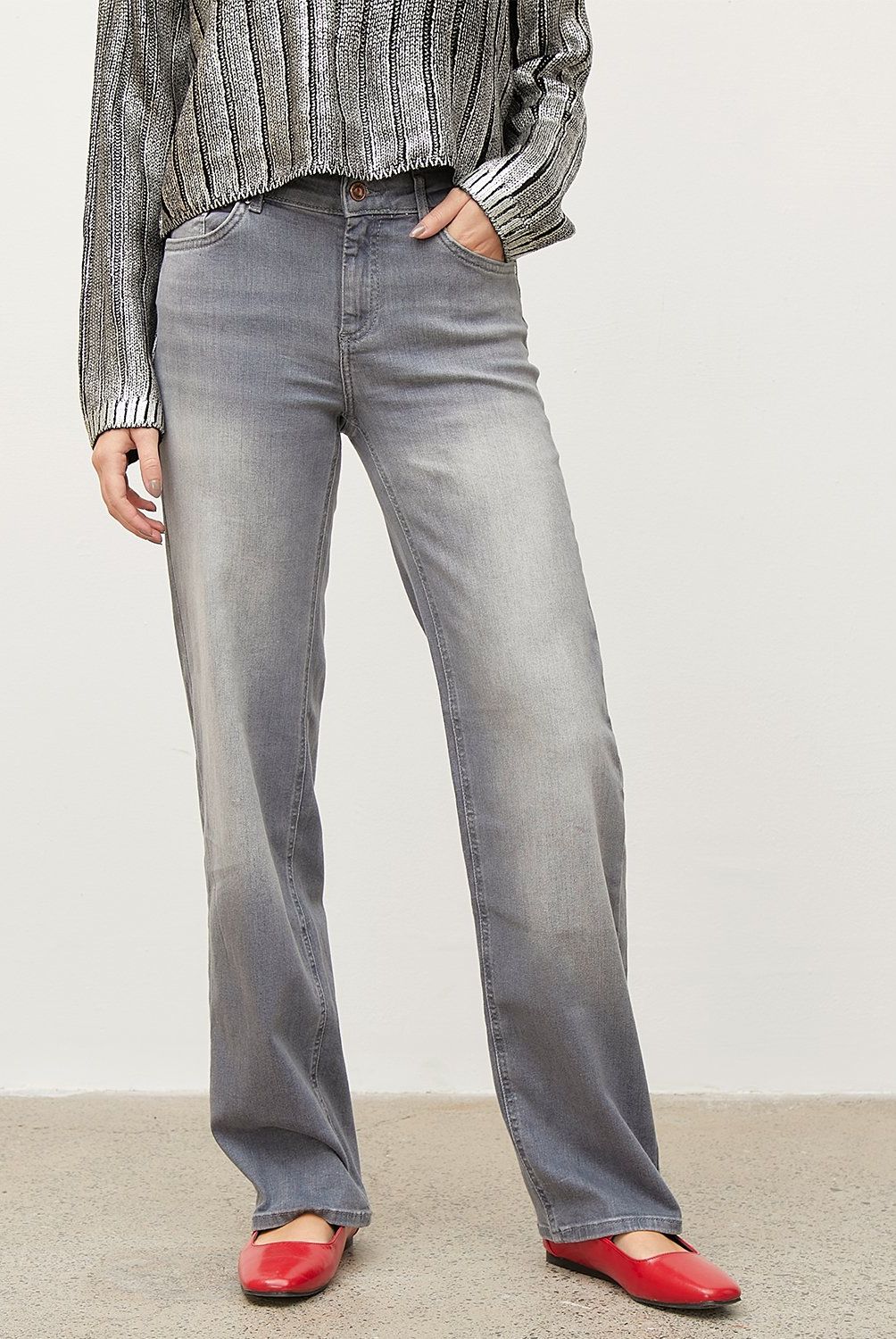 ONLY - Jeans Straight Tiro Medio Mujer Only