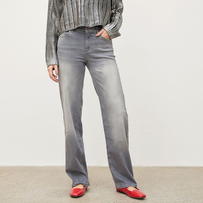 ONLY - Jeans Straight Tiro Medio Mujer Only
