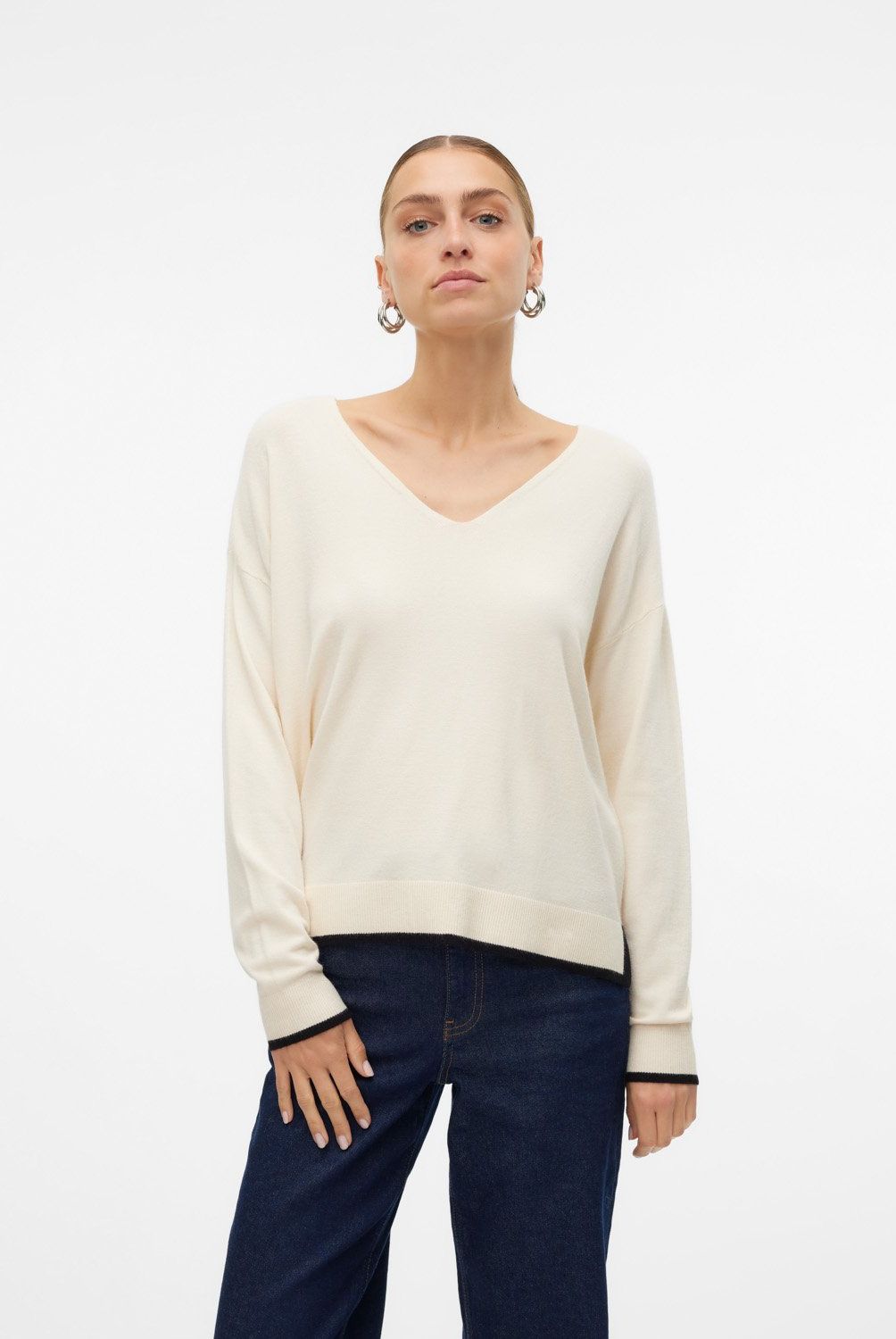 VERO MODA - Sweater Cuello En V Mujer Vero Moda