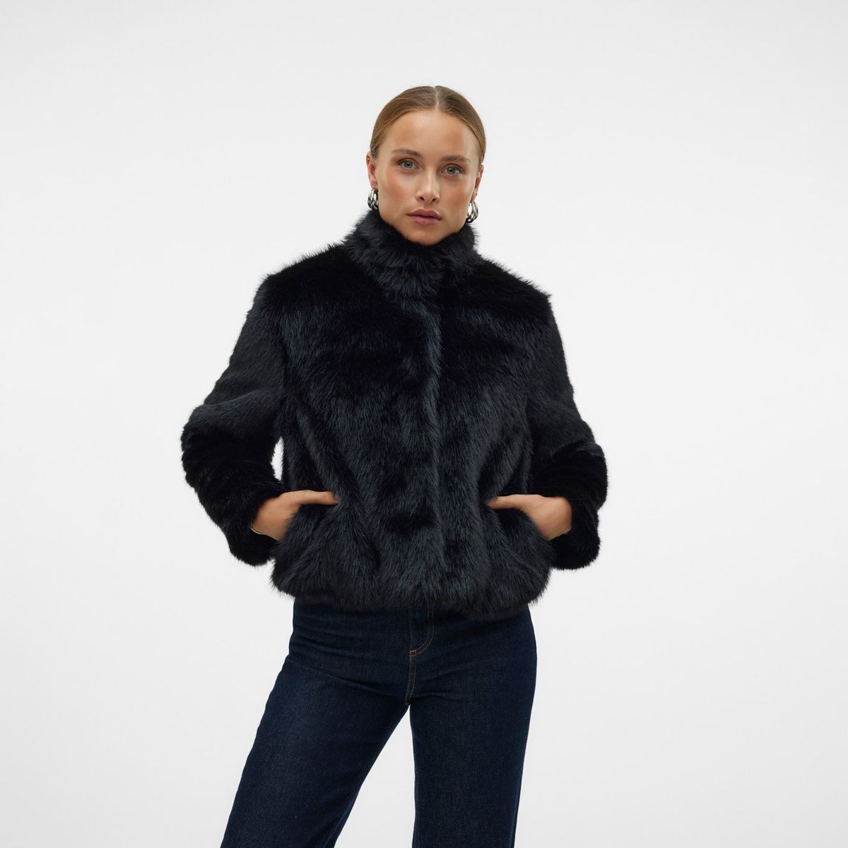 VERO MODA - Chaqueta Efecto Pelo Mujer Vero Moda