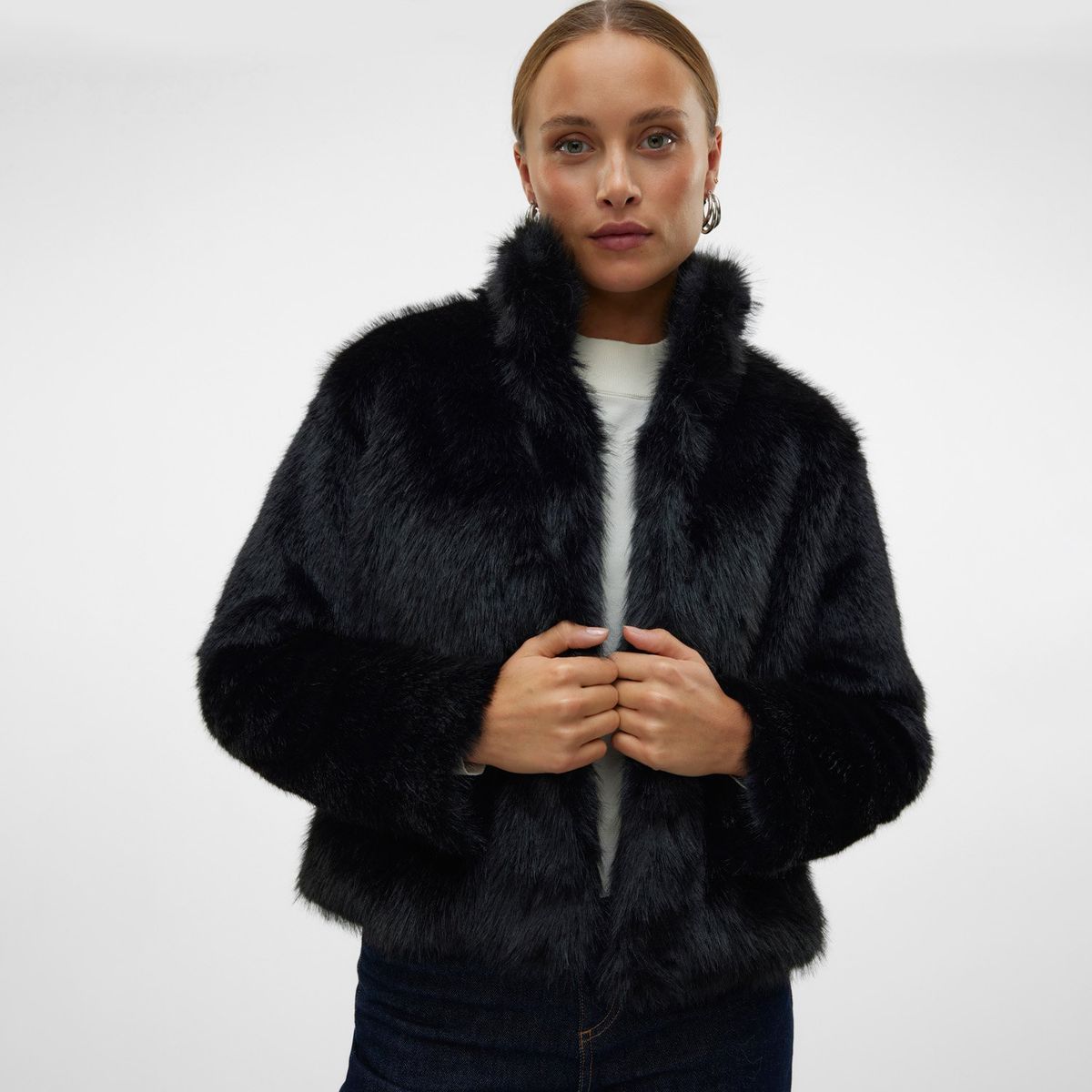 VERO MODA - Chaqueta Efecto Pelo Mujer Vero Moda