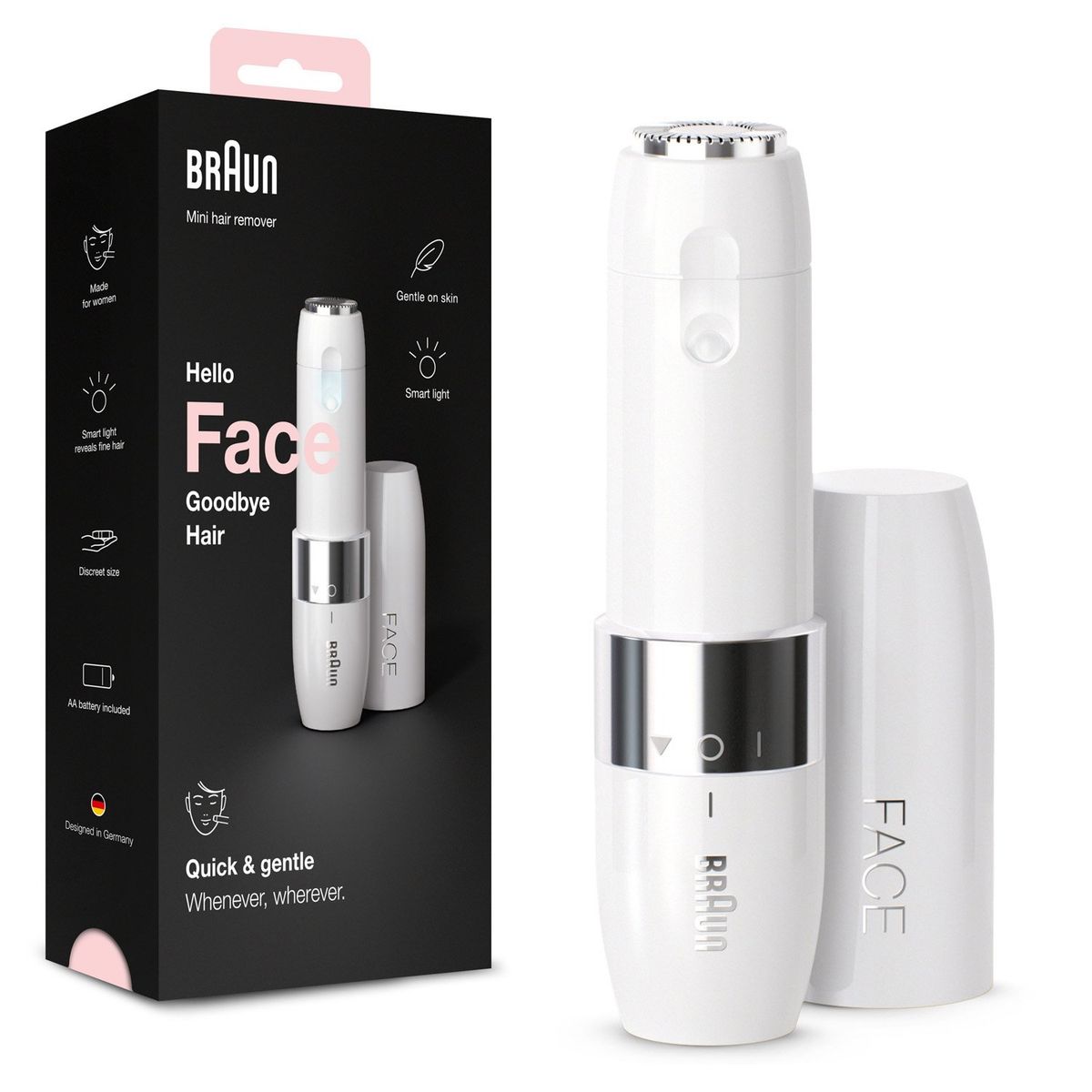 BRAUN - Rasuradora Facial Braun Seco y Humedo Inalámbico Fs1000