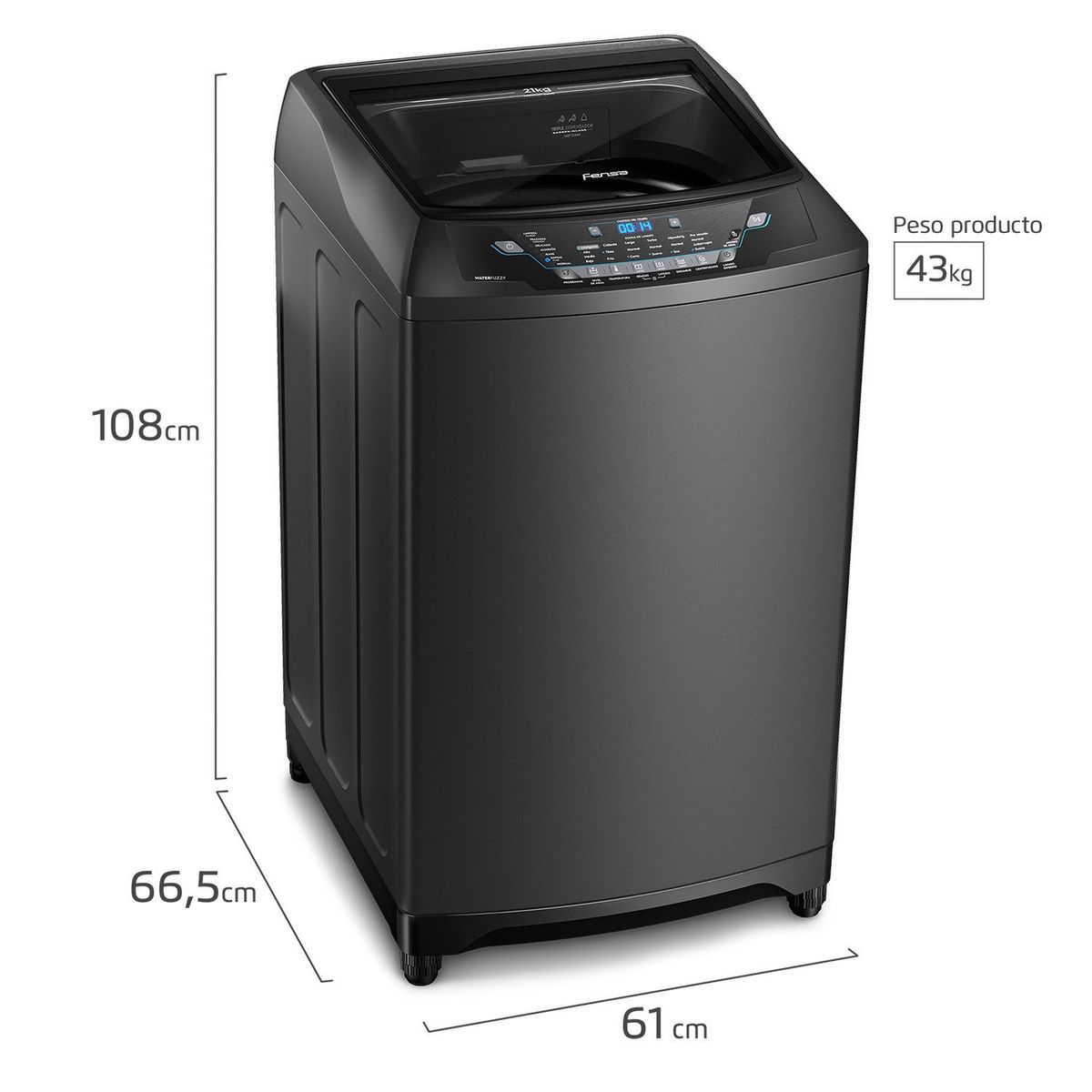 FENSA - Lavadora Automática Superior 21Kg PREMIUM CARE 21 Fensa