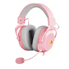 REDRAGON - Audífono Headset H510P RGB Zeus X Pink