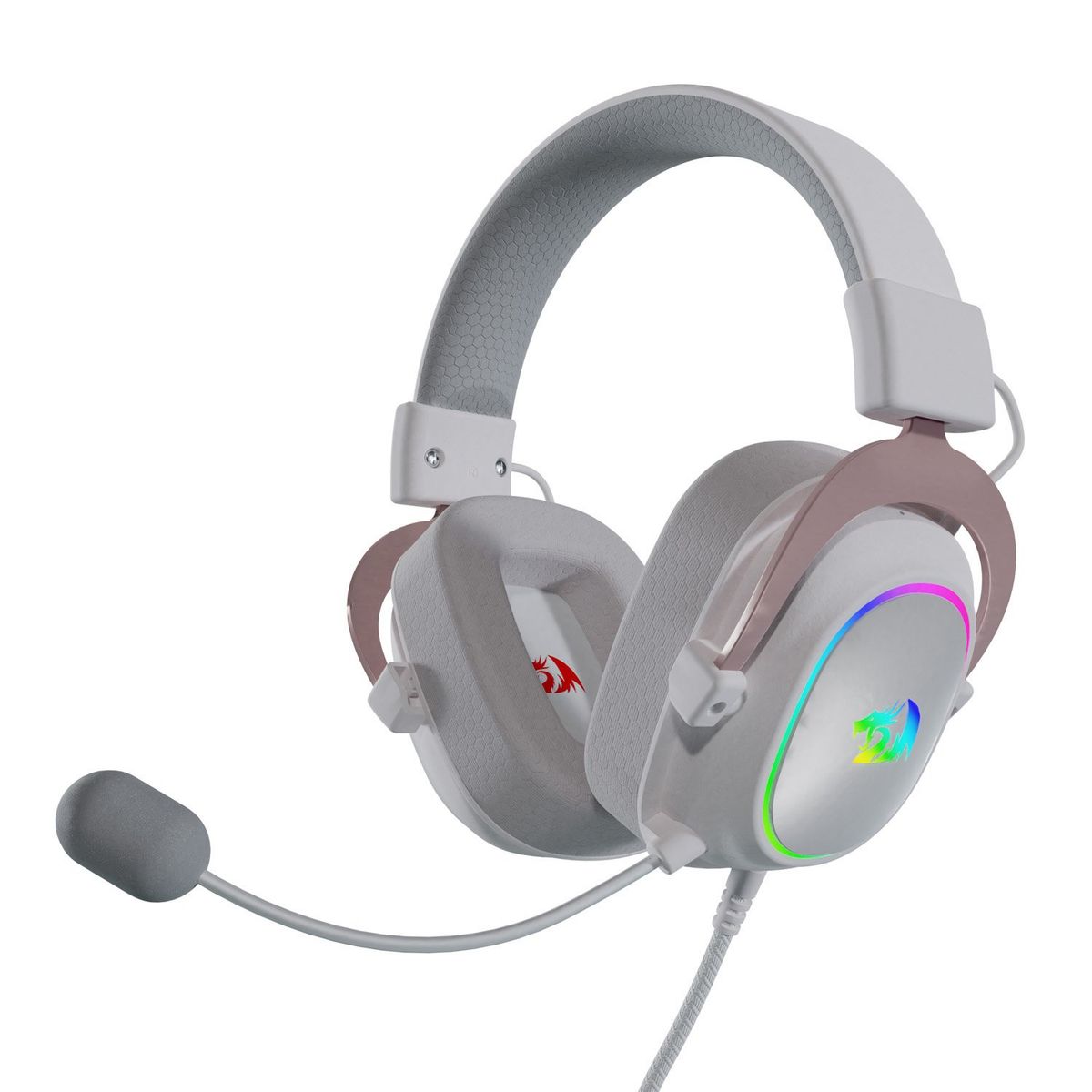 REDRAGON - Audífono Headset Redragon H510W RGB Zeus X White