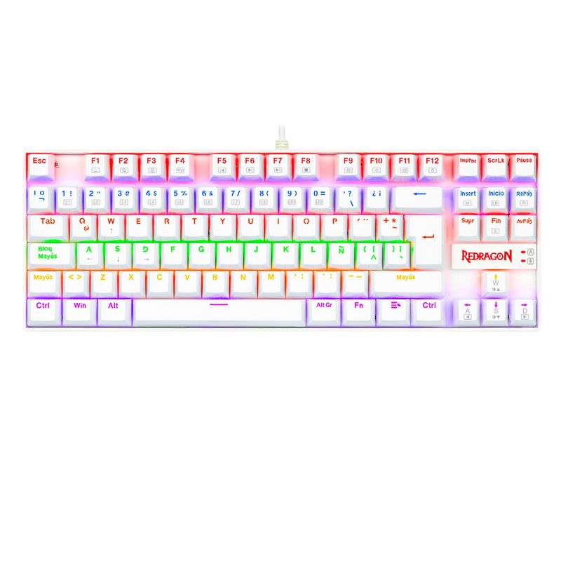 REDRAGON - Teclado Kumara 2 White K552W KRSP Redragon