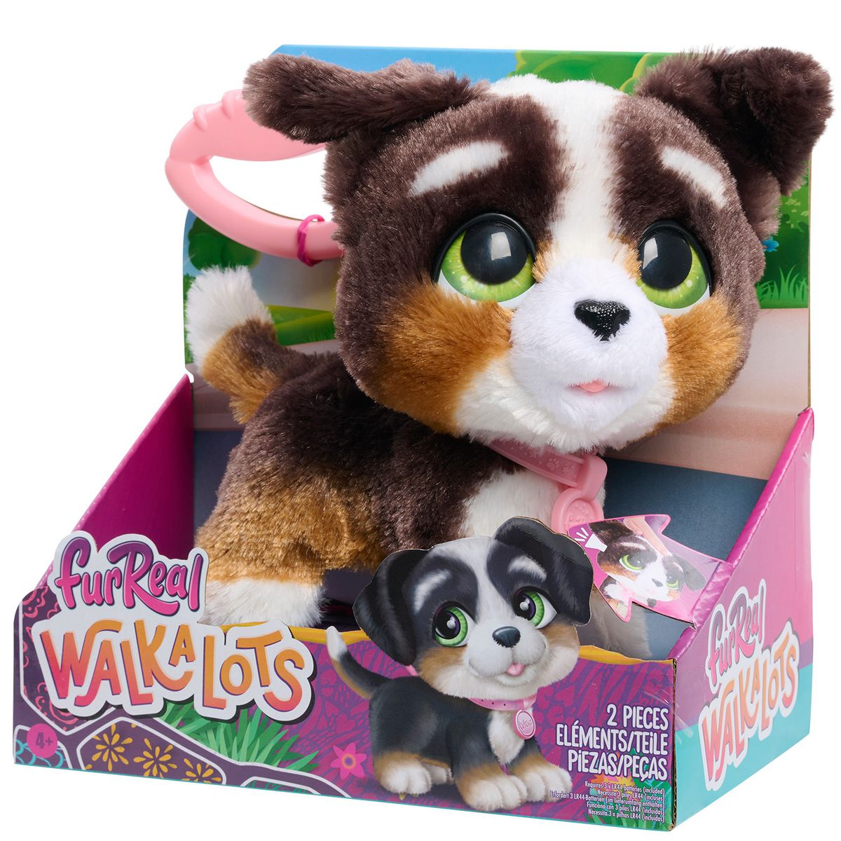 FURREAL FRIENDS - Walk A Lot Perrito Bernadoodle De Peluche Furreal Friends