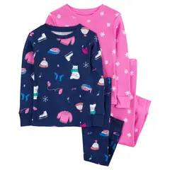 CARTER'S - Pijama 4 Piezas Bebé Niña