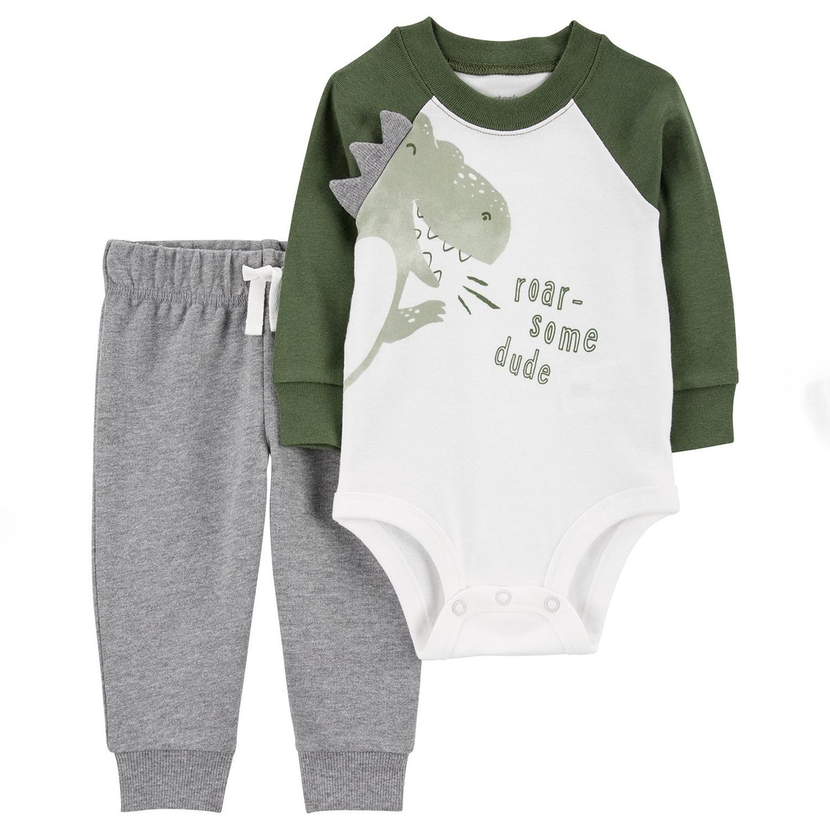 CARTER'S - Conjunto 2 Piezas Body Y Pantalon Buzo Bebé Niño Carter's