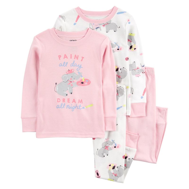 CARTER'S - Pijama 4 Piezas Bebé Niña Carter's