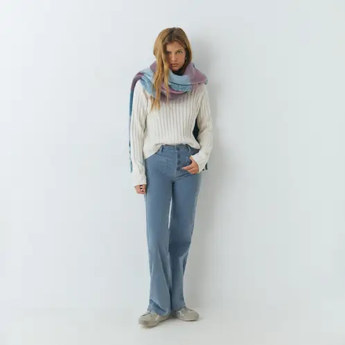 BROWNIE - Pantalón Pana Culotte Bolsillo Frontal Mujer