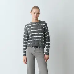 BROWNIE - Sweater Trenzas Rayas Mujer