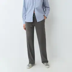BROWNIE - Pantalón Recto con Cinturón Mujer