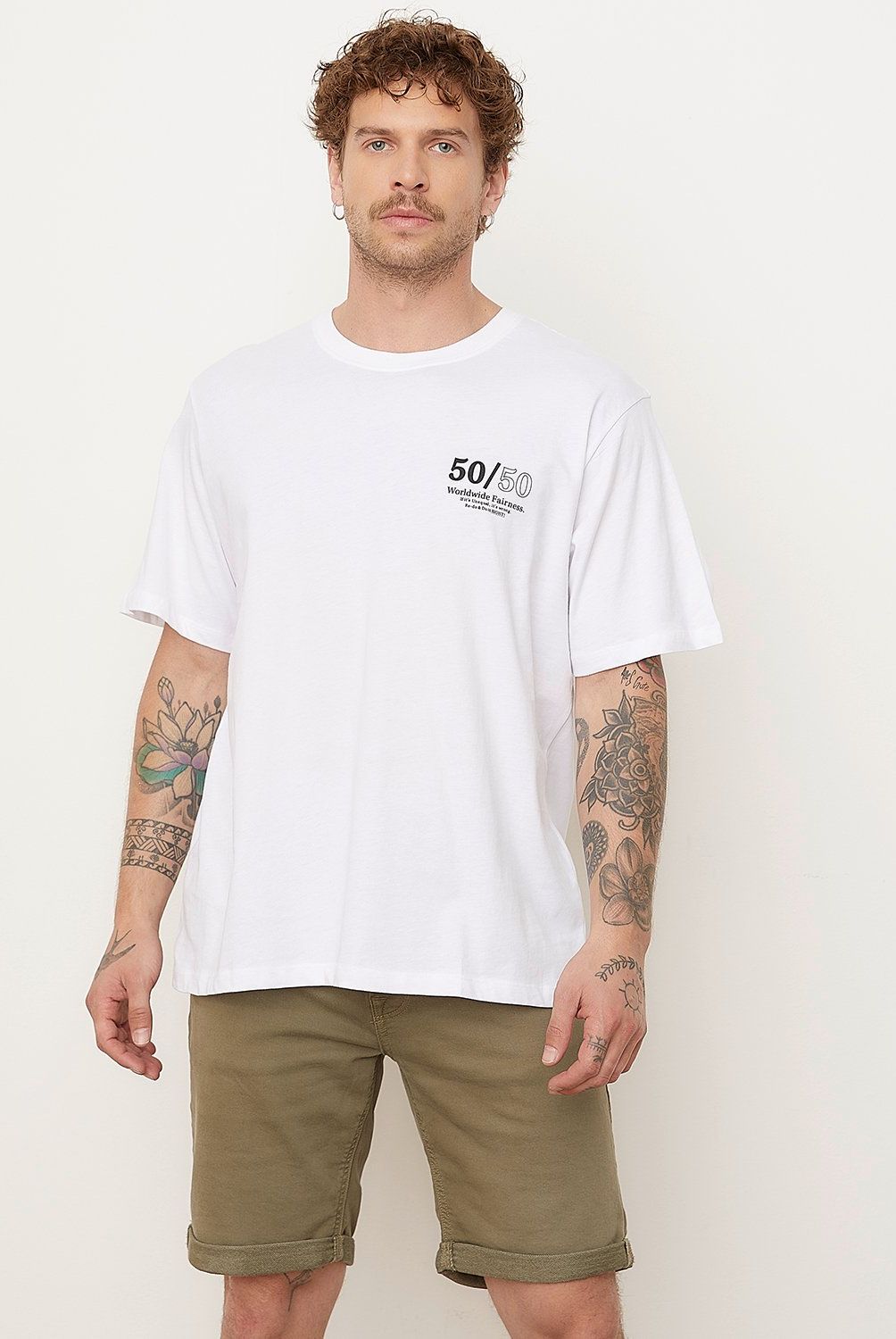 JACK&JONES - Polera Realmeal Algodón Oversize Hombre Jack&Jones