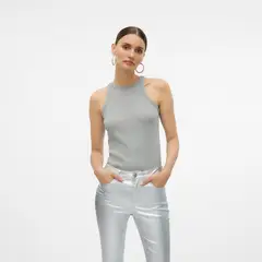 VERO MODA - Top Halter Brillos Mujer