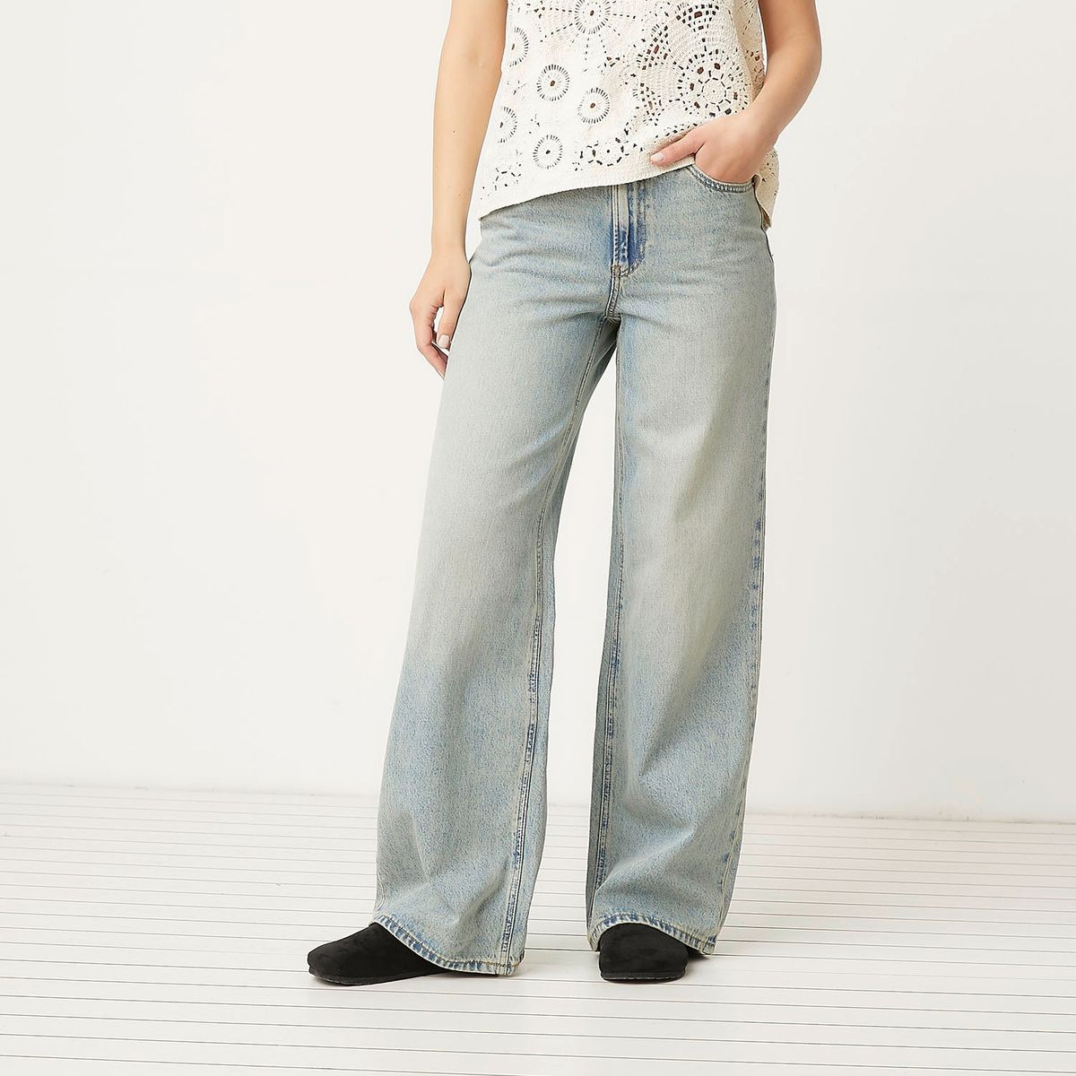 VERO MODA - Jeans Wide Leg Mujer Vero Moda