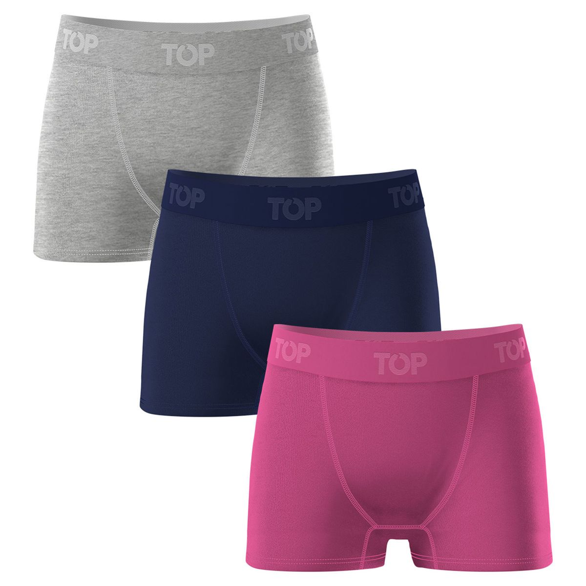 TOP - Boxer Medio Algodon Niña Pack 3 Top