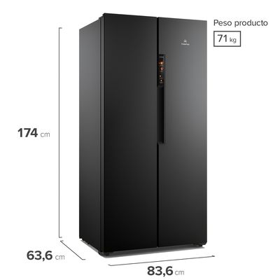 Imagen 2 del producto Refrigerador Side by Side 430 Litros No frost MAS430B