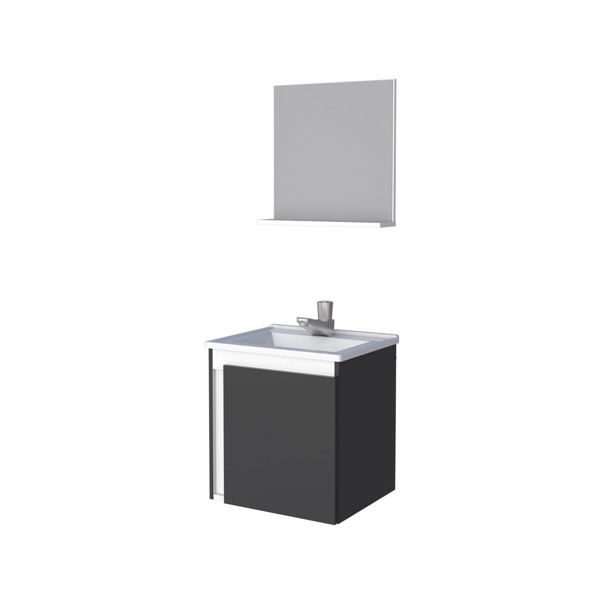 VEKKAHOME - Vanitorio Aereo Con Espejo Onix Vekkahome