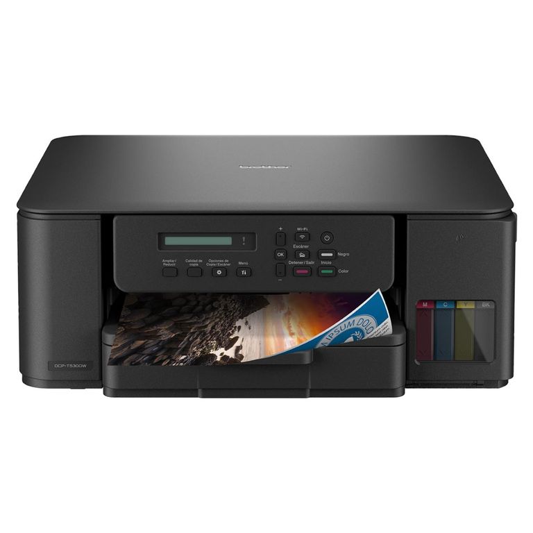 Impresora Multifuncional DCPT530DW Tinta Continua Color WiFi Brother