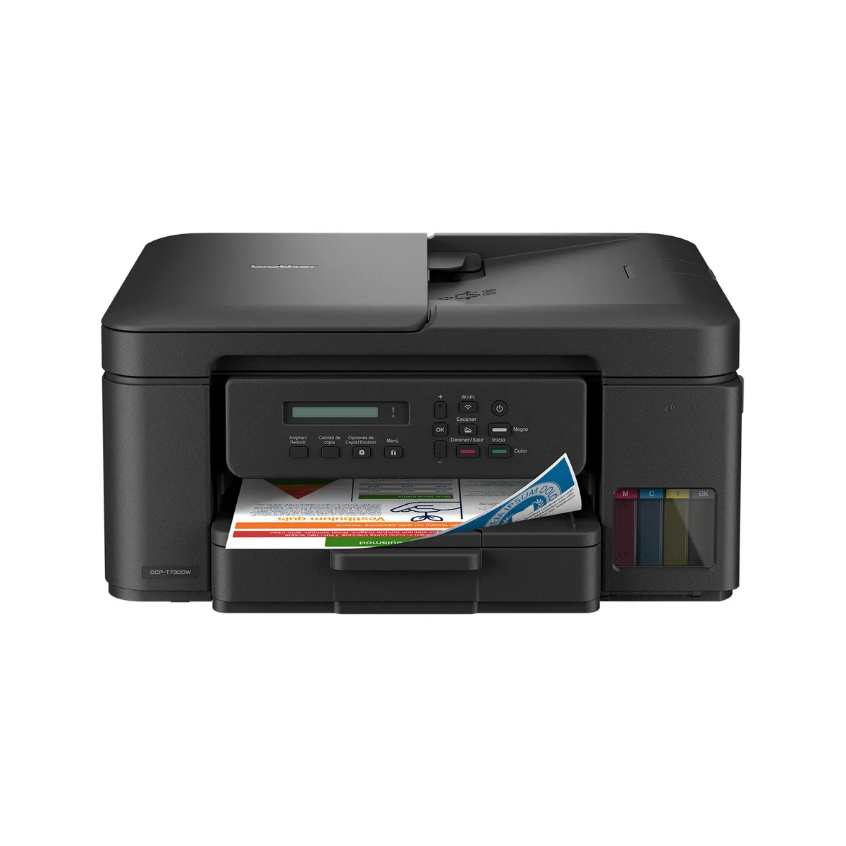 BROTHER - Impresora Multifuncional DCPT730DW Tinta Continua Color WiFi Brother