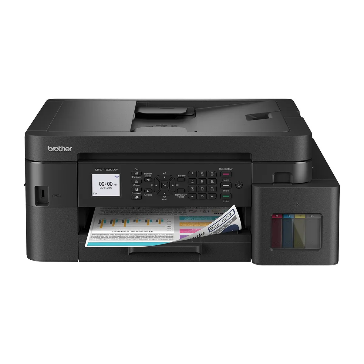 BROTHER - Impresora Multifuncional MFCT930DW Tinta Continua Color WiFi Brother