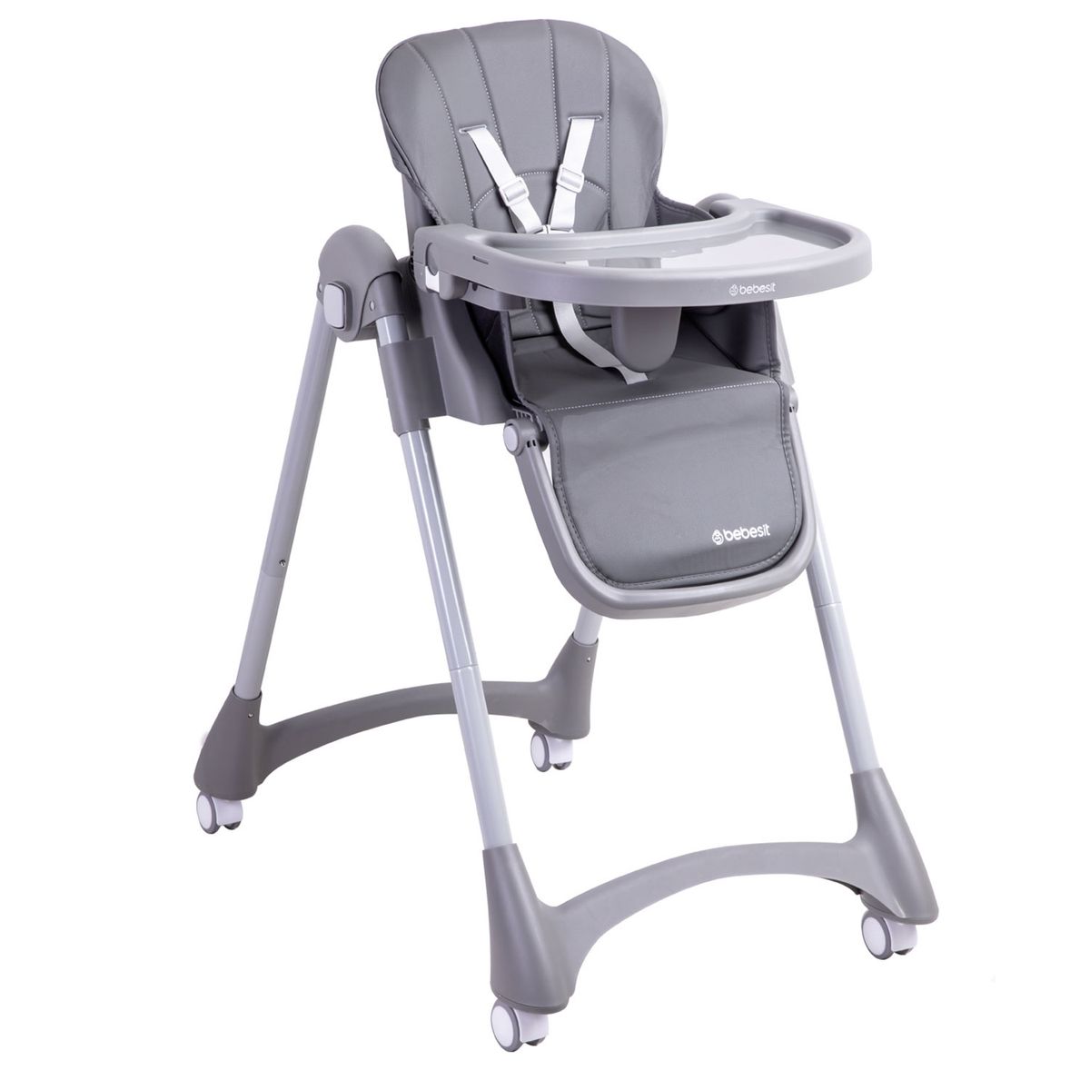 BEBESIT - Silla de Comer EasyEat Gris Bebesit