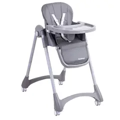 BEBESIT - Silla de Comer EasyEat Gris