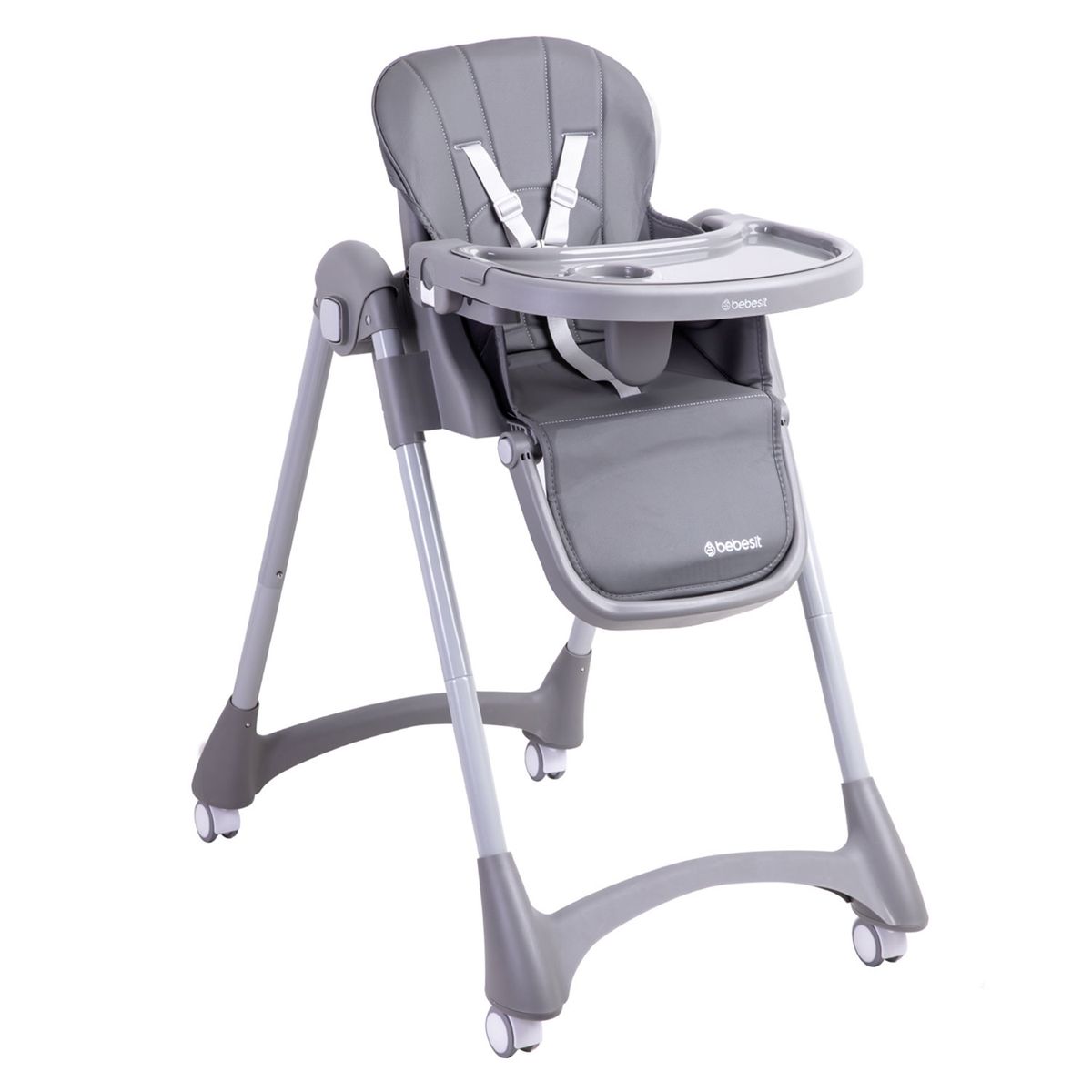 BEBESIT - Silla de Comer EasyEat Gris Bebesit