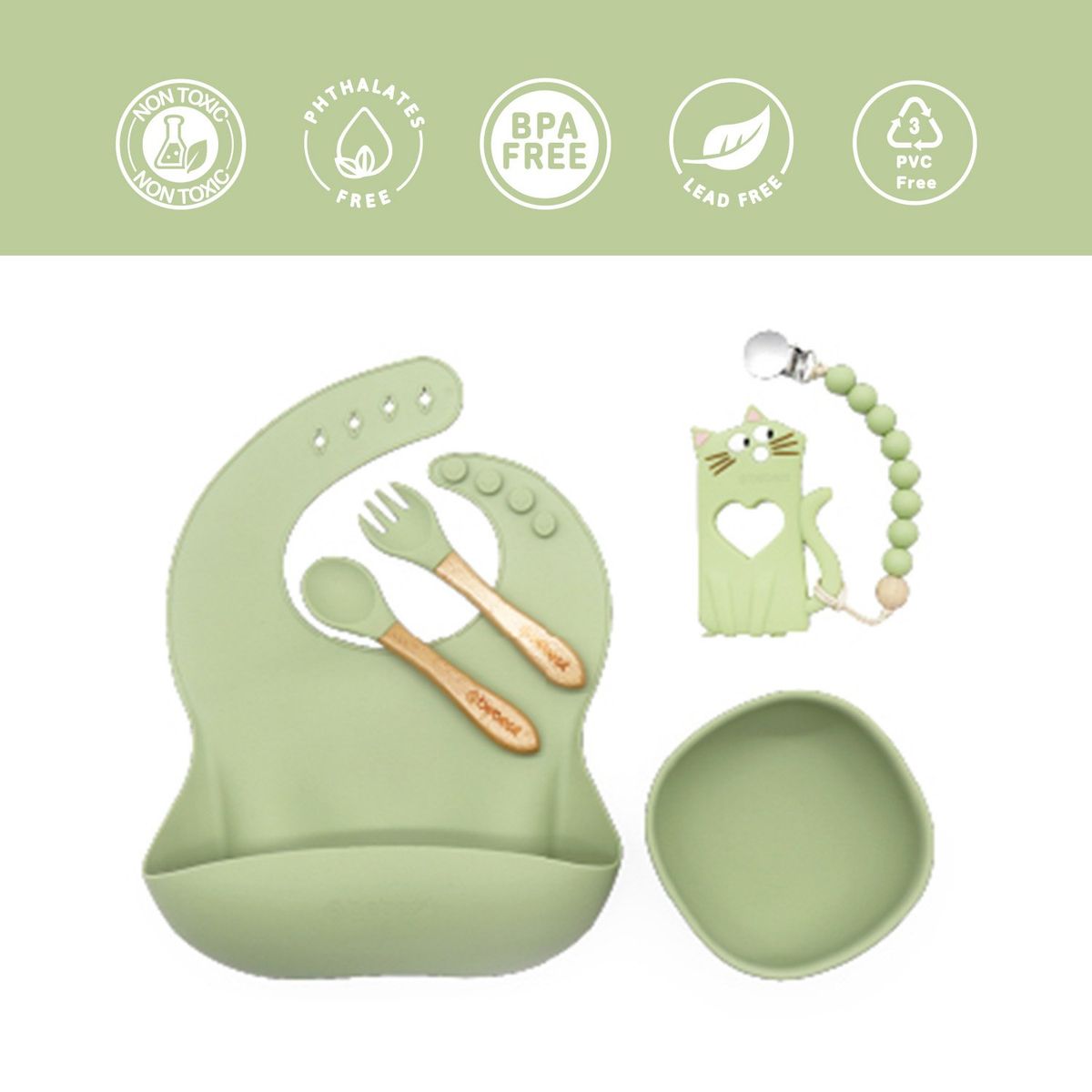 BEBESIT - Set Alimentacion 3 Verde Bebesit