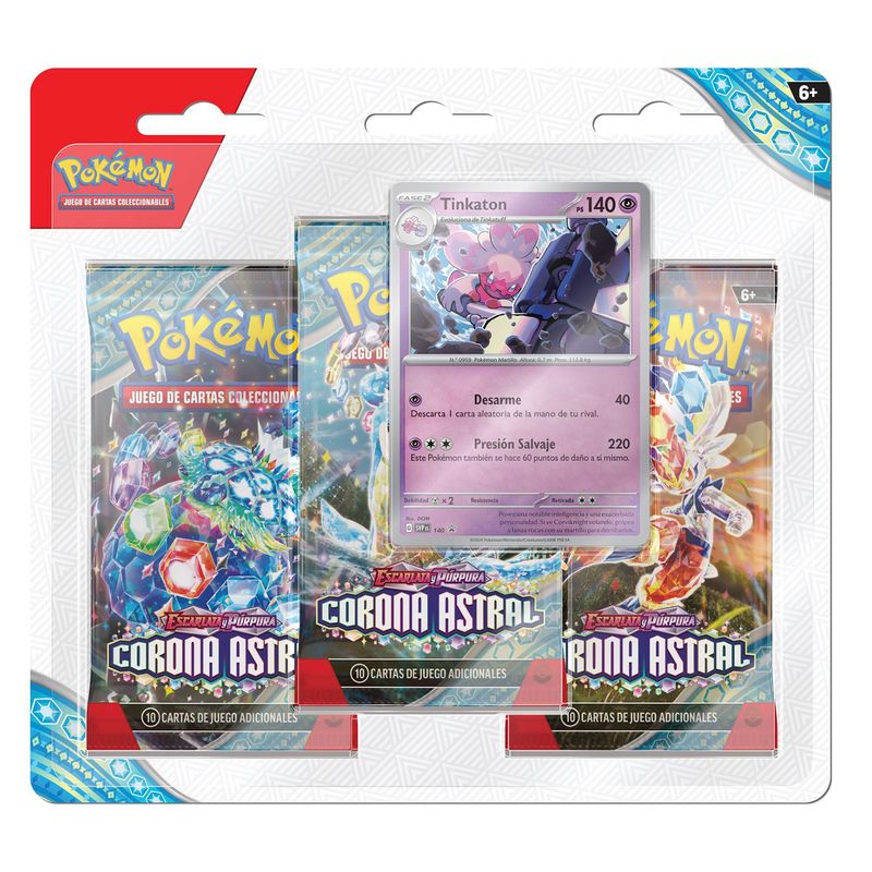POKEMON - Tcg Cartas Pokemon Stellar Crown 3Pk Blister Español