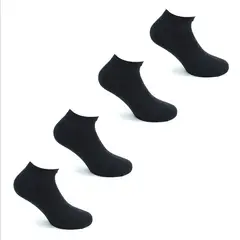 MONARCH - Pack De 4 Calcetines Liso Corto Hombre