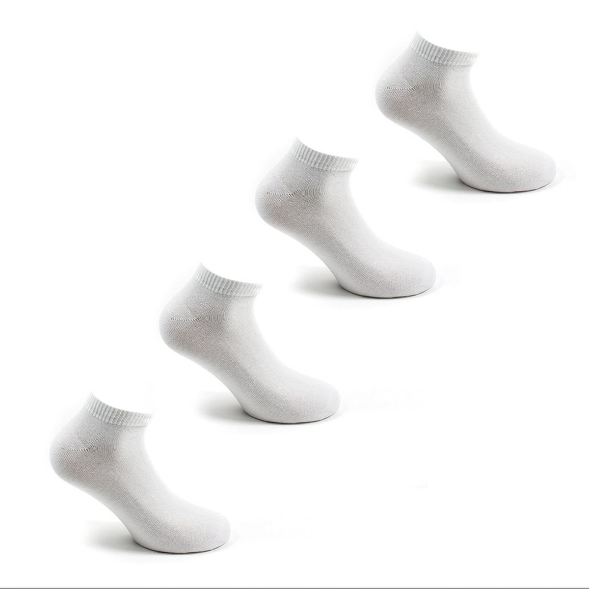 MONARCH - Pack De 4 Calcetines Liso Corto Hombre Monarch