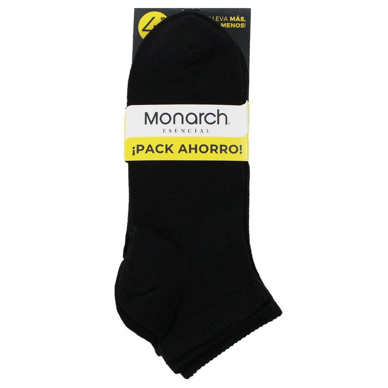 Pack De 4 Calcetines Liso Corto Hombre