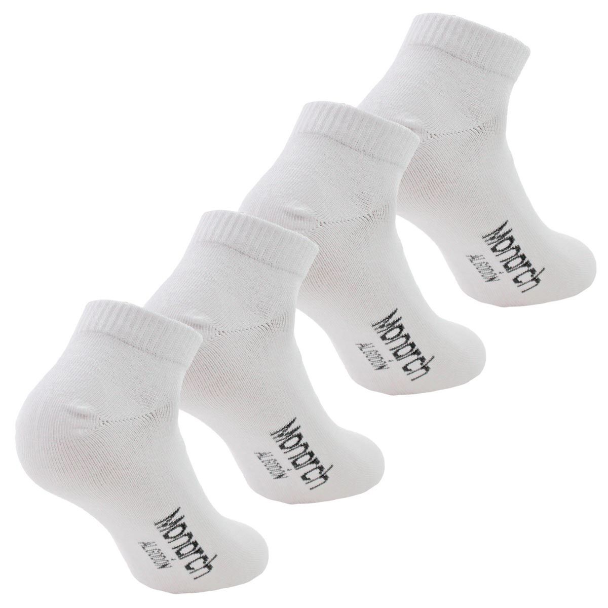 MONARCH - Pack De 4 Calcetines Liso Corto Hombre Monarch
