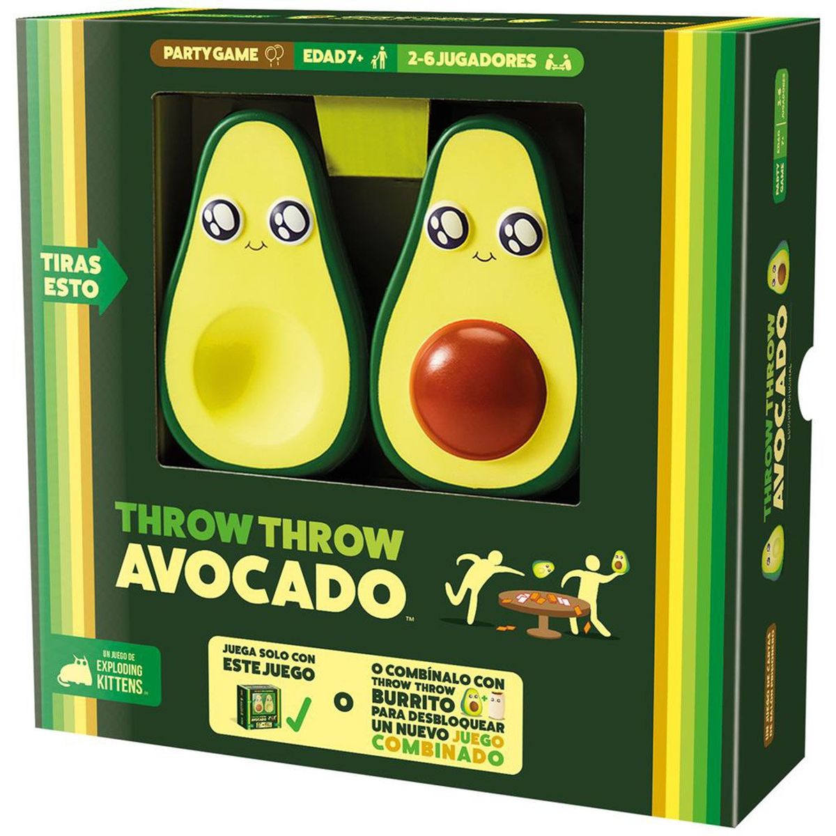 ASMODEE - Juego de Mesa Throw Throw Avocado