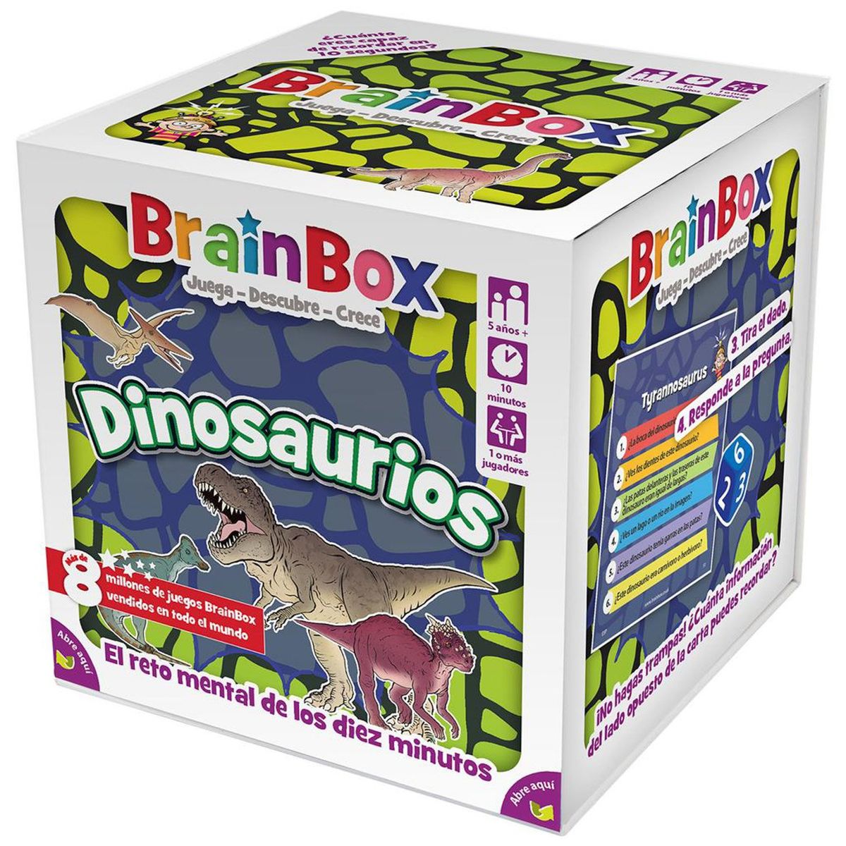 ASMODEE - Juego de Mesa Brainbox Dinosaurio