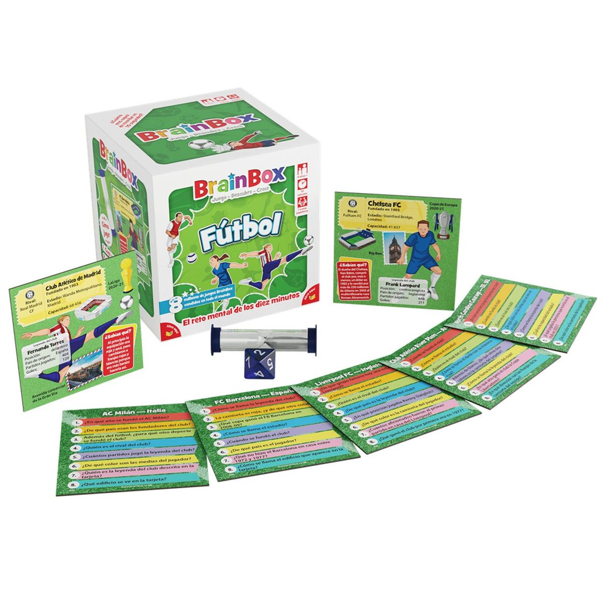 ASMODEE - Juego de Mesa Brainbox Futbol