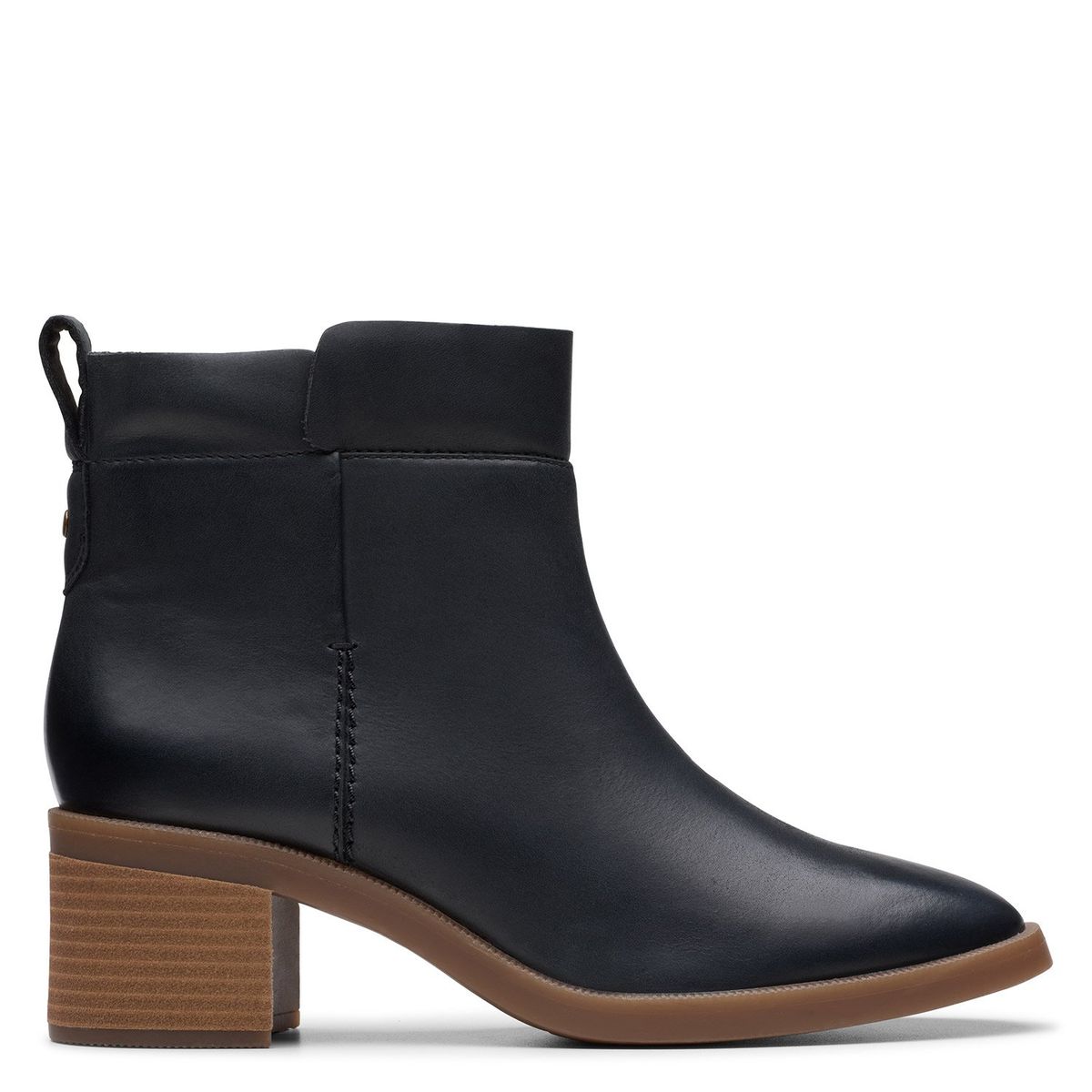 CLARKS - Botín Mujer Cuero Negro Clarks