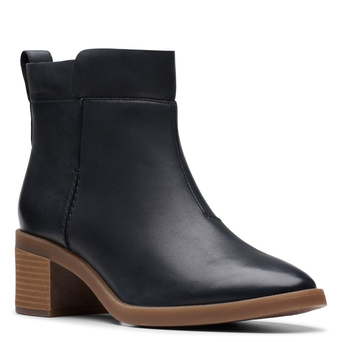 CLARKS - Botín Mujer Cuero Negro Clarks